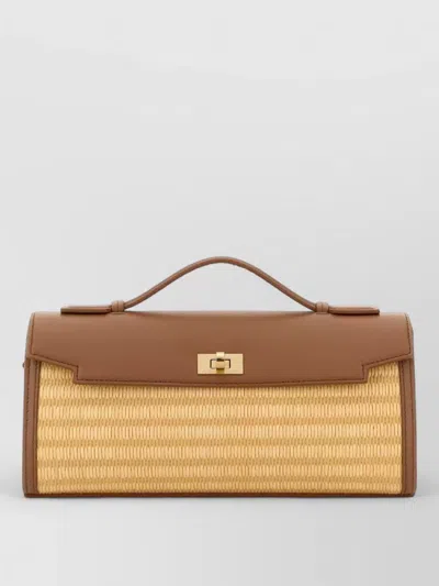 Anya Hindmarch Mortimer Leather Handbag Crossbody Top Handle In Brown