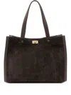 Anya Hindmarch Mortimer Panelled Tote Bag In Brown
