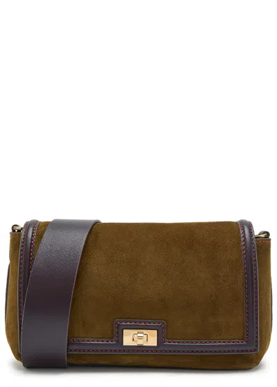 Anya Hindmarch Mortimer Suede Cross-body Bag In Brown