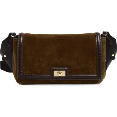 Anya Hindmarch Mortimer Suede Crossbody Bag In Brown