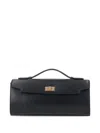 Anya Hindmarch Mortimer Top-handle Clasp Clutch In Black