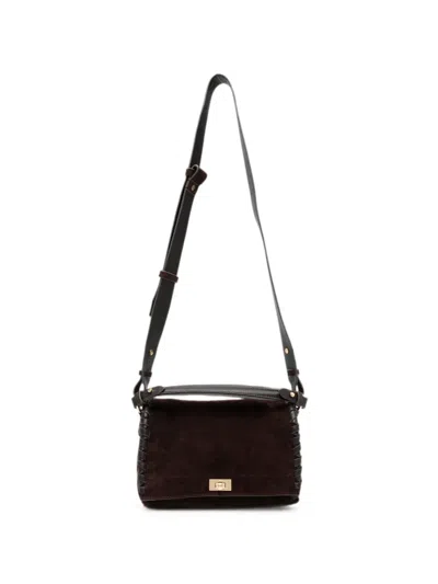 Anya Hindmarch Mortimer Whipstitch-trim Cross-body Bag In Brown