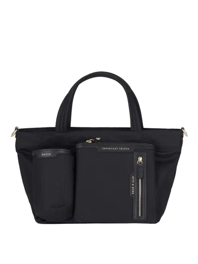 Anya Hindmarch Multi-pocket Tote Bag In Black