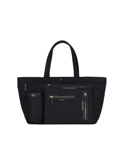 Anya Hindmarch Multi-pocket Tote Bag In White