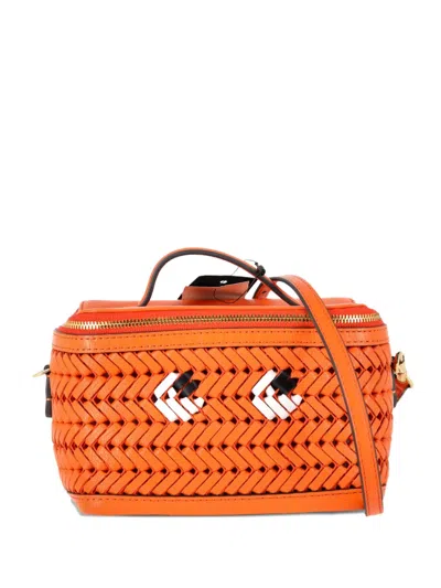 Pre-owned Anya Hindmarch Neeson Box Tote Bag In Orange