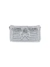Anya Hindmarch Neeson Leather Clutch Bag In Silver