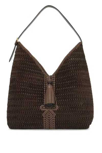 Anya Hindmarch Neeson Tassal Hobo Bag In Brown
