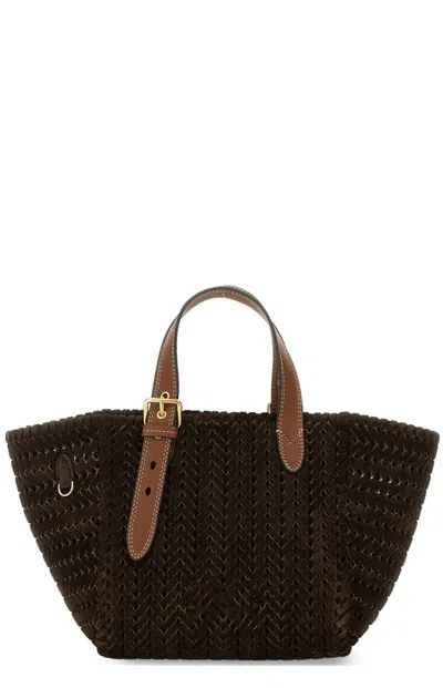 Anya Hindmarch Neeson Weave Tote Bag In Brown