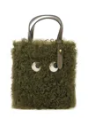 Anya Hindmarch Eye Motif Tote Bag With Adjustable Strap In Green