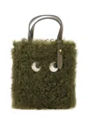 Anya Hindmarch Eye Motif Tote Bag With Adjustable Strap In Green