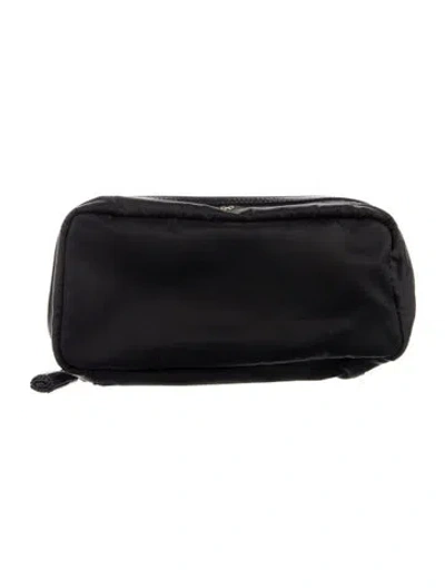 Pre-owned Anya Hindmarch Nylon Cosmetic Bag In Black