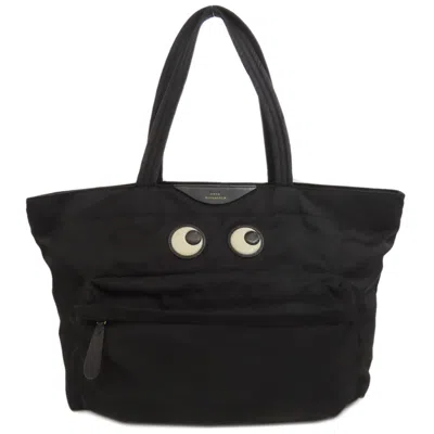 Pre-owned Anya Hindmarch Nylon Tote Bag () In Black