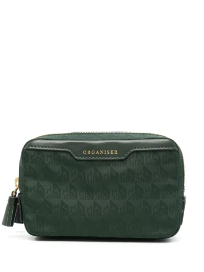 Anya Hindmarch Organiser Duo Make Up Bag In Green
