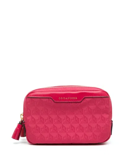 Anya Hindmarch Organizer Duo Clutch In Rot