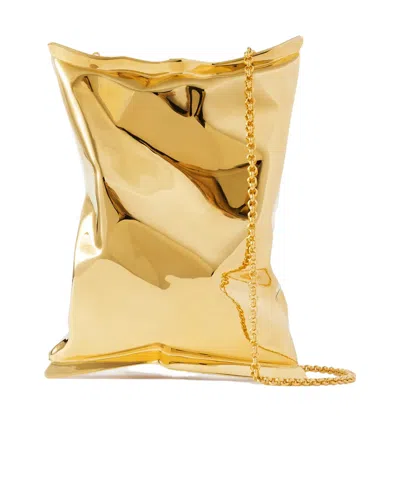 Anya Hindmarch Packet Gold-tone Clutch