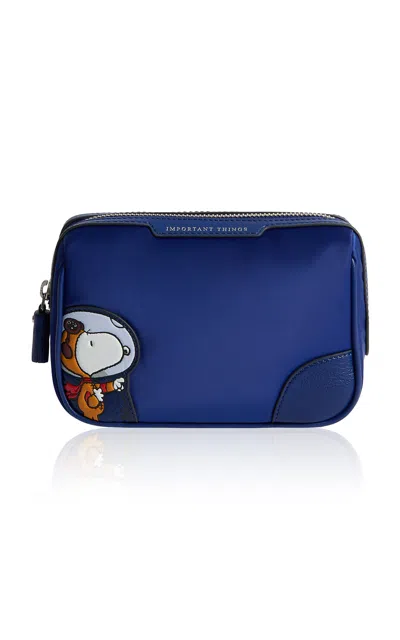 Anya Hindmarch - Peanuts Space Snoopy Important Things Pouch - Blue