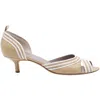 Anya Hindmarch Peep Toe Slingback Sandals In Nude Leather In Brown