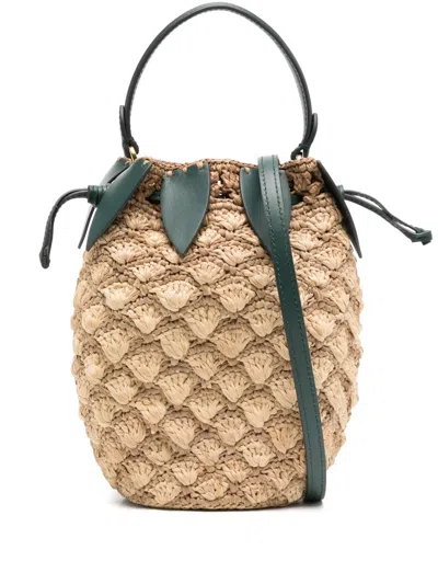 Anya Hindmarch Pineapple Buckle Bag In Neutral