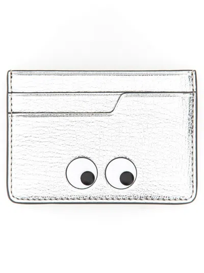 Anya Hindmarch Portacarte Eyes In Metallic