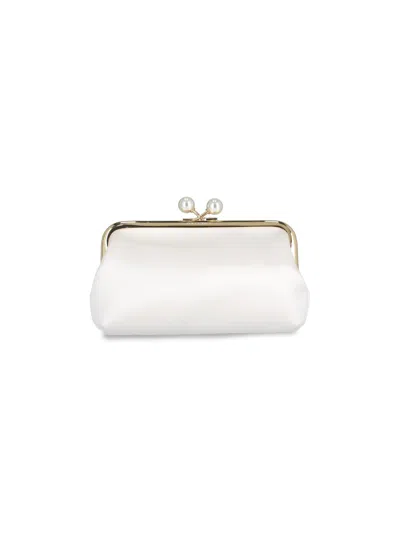 Anya Hindmarch Pouch "bespoke Maud Pearls" In Orange