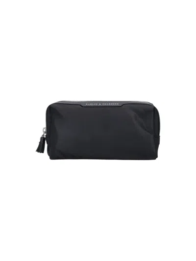 Anya Hindmarch Pouch "cables & Chargers" In Black