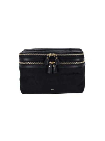 Anya Hindmarch Pouch "vanity Kit" In Black  
