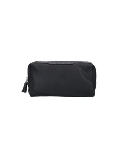 Anya Hindmarch Recycled Nylon & Goat Leather Mini Bag In Black