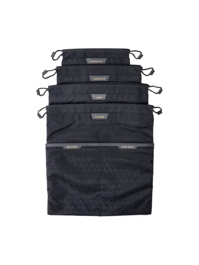 Anya Hindmarch Recycled Nylon & Leather Mini Shoulder Bag In Black