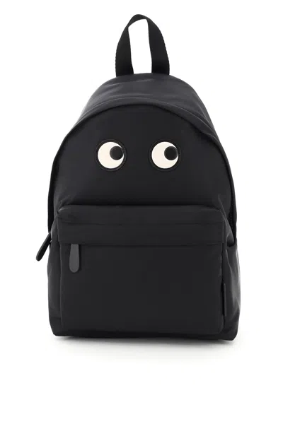 ANYA HINDMARCH REGENERATED NYLON BACKPACK WITH ICONIC LEATHER EYES PATCH