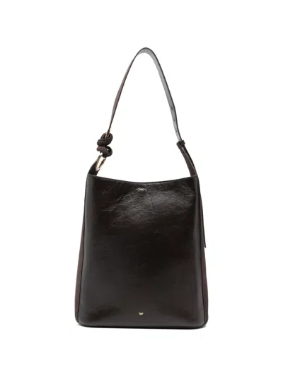 Anya Hindmarch Ringo Bow-detail Shoulder Bag In Black