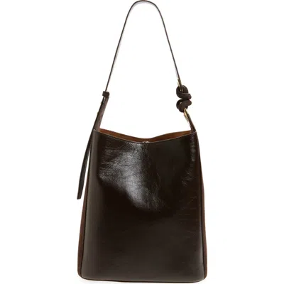 Anya Hindmarch Ringo Leather North/south Shoulder Bag In Brown