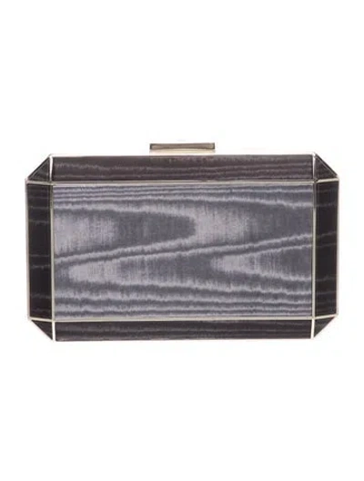 Pre-owned Anya Hindmarch Satin Minaudière In Gray
