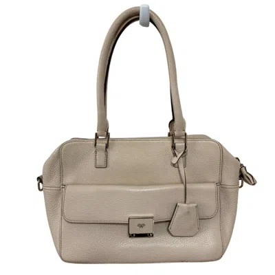 Pre-owned Anya Hindmarch Shoulder Bag () In Sand