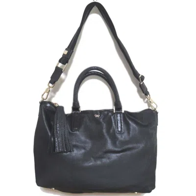 Pre-owned Anya Hindmarch Shoulder Bag Tote Bag () In Black