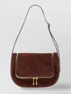 Anya Hindmarch Shoulder Bag With Adjustable Strap And Front Pocket In Brown