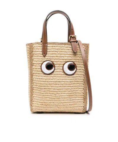 Anya Hindmarch Hugo Boss Polo Shirt Grey With Contrasting Logo In Brown