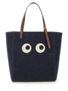 Anya Hindmarch Small Eyes Wool Tote