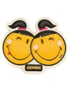 Anya Hindmarch Small 'gemini' Sticker In Yellow
