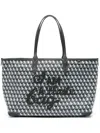 Anya Hindmarch I Am A Plastic Bag Zipped Motif Tote Bag In Grey