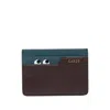 Anya Hindmarch Peeping-eyes Leather Cardholder In Brown