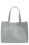 Anya Hindmarch Small Mortimer Leather Tote In Shadow