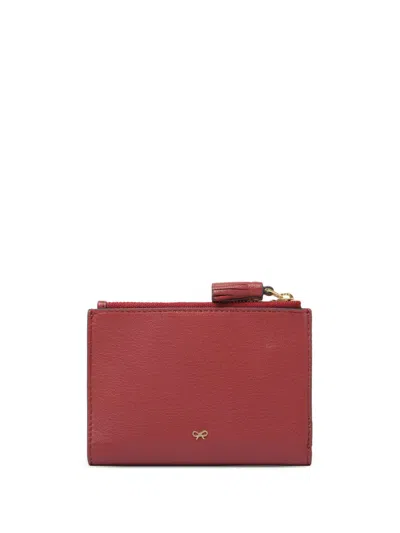 Anya Hindmarch Small Peeping Eyes Wallet In Red