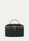 Anya Hindmarch Vanity Kit Textured Leather-trimmed Econyl Cosmetics Case In Black