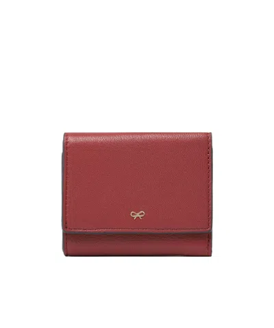 Anya Hindmarch Snap Wallet In Red