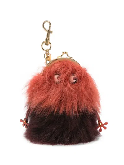 Anya Hindmarch Space Creature Lobster-claw-fastening Coin Purse In Pink