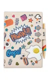 Anya Hindmarch Sticker Leather A5 Journal In Multi