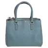 ANYA HINDMARCH STONE LEATHER DOUBLE ZIP TOTE