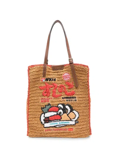 Anya Hindmarch Sushi No Ko Tote Bag In Brown
