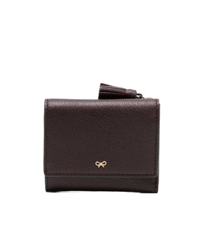 Anya Hindmarch Tassel Detail Wallet In Brown