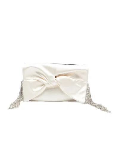 Anya Hindmarch Tassel-embellished Clutch In White
